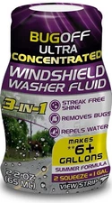 BUGOFF Ultra-Concentrated Windshield Washer Fluid ( Makes 6+ Gallons )