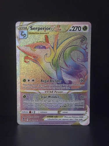 NM   Serperior VSTAR   196/195   Silver Tempest   Secret Rare   Pokemon