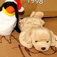 Vtg. Ty Beanie Baby "FETCH" the Golden Retriever, 4189, 1997, MINT Condition 