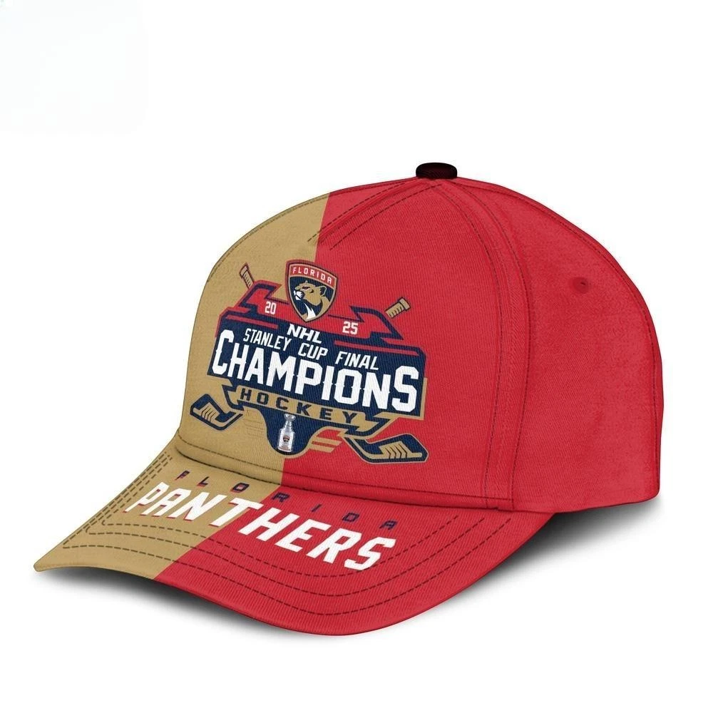 Florida Panthers Stanley Cup Final Champions Cap 2025
