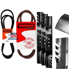 Swisher 21058-66" G6 Finish Cut Service Kit – Blade & Belt Set USA