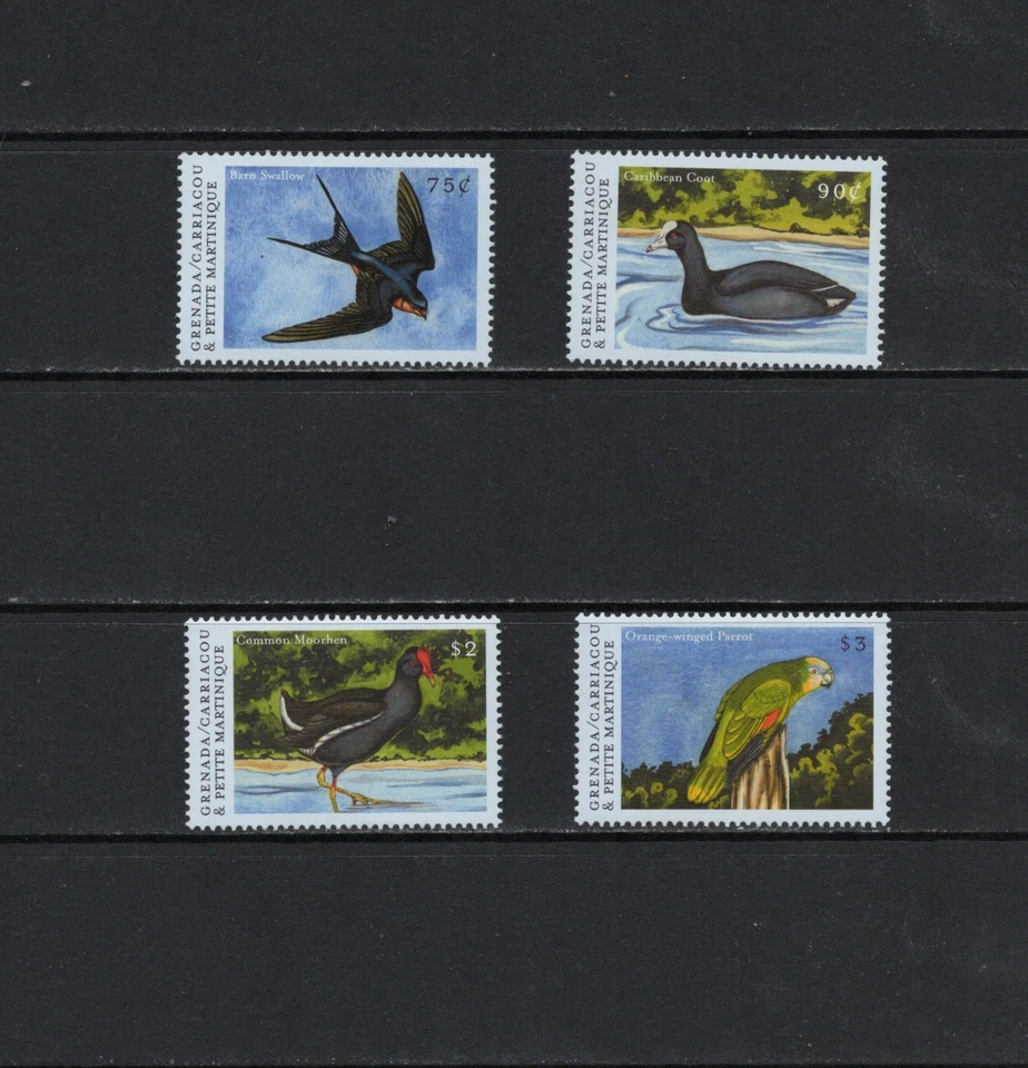 T1734 Grenada & Grenadines 2000 Oiseaux 4V MNH - Photo 1/1