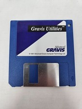 Gravis Utilities 3.5" Floppy Disk 1991 Software Tool for PC   Vintage