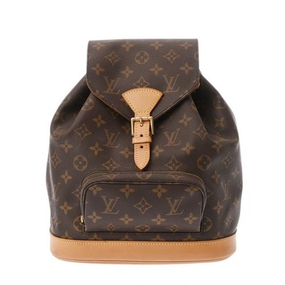 LOUIS VUITTON Montsouris MM M51136 Monogram Monogram canvas Brown Women Back...