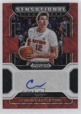 2022 Panini Prizm Draft Picks Choice Red 11/88 Colin Castleton #SS-CCA Auto 3hd