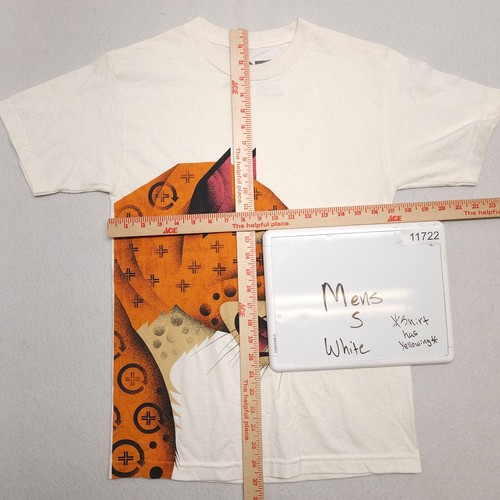 LRG Leopard Grafik Kurzarm Rundhalsausschnitt Shirt Herren Größe Small S grau - Bild 5 von 9