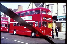 Original 35mm bus slide Midland Red  BMMO D9 #5299  Rugby  9/4/74