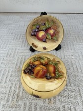 Vintage Aynsley Orchard Gold Trinket Dish And A Signed Pin Dish. JONES