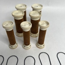 7 Hot Rollers Clairol Basic CareSetter Velvet Flocked 20 Hair Clips Replacement