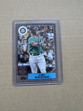 2022 Topps 1987 Topps Baseball 35th RC /299 Cal Raleigh Rookie Card Black