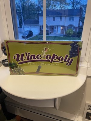 Wine-Opoly Monopoly Board Game 100% Complete NEVER PLAYED! Pieces Factory Sealed