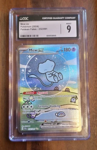 2024 Paldean Fates Bubble Mew EX Special Illustration Rare #232 CGC 9