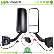 Power Heated Truck Hood Mirror Fits Freightliner Cascadia 2008-16 Driver LH Side