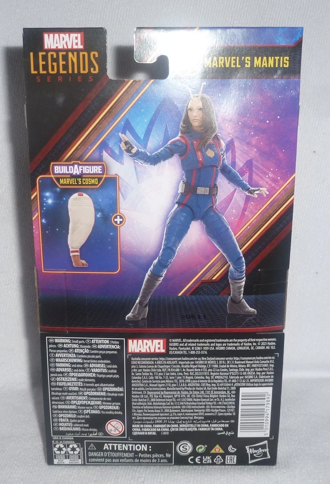 Marvel Legends Guardians of the Galaxy Vol 3 Mantis 6" Cosmo BAF MIP - Image 3 of 4