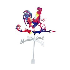 Metal Weather Vane Creative Animal Weathercock for Yard Farmhouse Barn