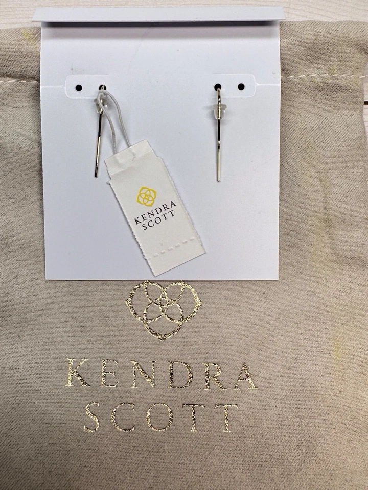 Nuevos Pendientes Kendra Scott Alex Gota Oro en Marfil Madreperla NUEVOS CON ETIQUETA Foto 4 de 4