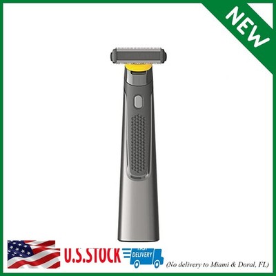 MicroTouch SOLO Titanium, Rechargeable Beard & Body Razor that Trims, Edges, Sha