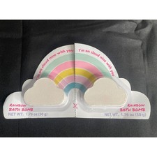 Gertex Rainbow Bath Bomb 2 Count Cloud Shape Spa Relaxation