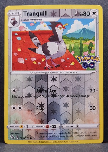 Choose Your Cards: Pokemon GO Reverse Holo Pokemon Card English Near Mint - Picture 81 of 90