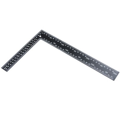 Mtsooning Metal L Square Ruler,90 Degree Right 8'' x 12''/20cm x 30cm, black 