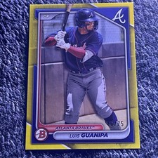 2024 Bowman - Prospects Luis Guanipa #BP-118 Yellow Border /75 (RC)