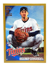 DREW BUTERA GOLD ROOKIE 100/2010 ~ 2010 TOPPS RC #471 ~ TEXAS RANGERS ~ TWINS