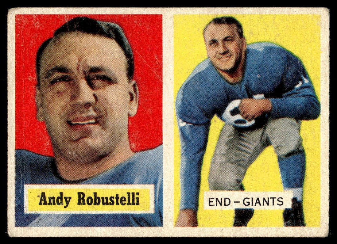 1957 Topps Ex Andy Robustelli New York Giants #71
