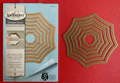 Spellbinders Designer Serie Renaissance Jubiläum überbackenes Etikett UK-Verkäufer 3331