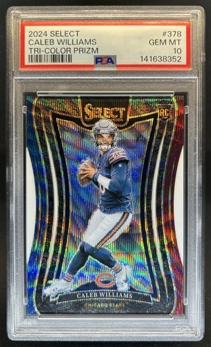 2024 Select Caleb Williams Suite RC Tri-Color Prizm #/149 Bears PSA 10
