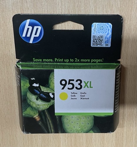 HP 953XL Yellow Ink Cartridge High Yield OfficeJet Pro 7700 8200 8700 NEW Sealed - 第 1/3 張圖片