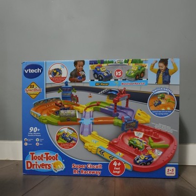 VTech Toot-Toot Drivers Super Circuit RC Raceway, Spielzeugauto Spielset