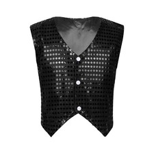 Kids Boys Top Renaissance Waistcoat Pirate Vest Recital Blouse Punk Tank Tops