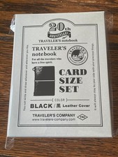 TRAVELER'S notebook Card Size 20th Anniversary Set Black