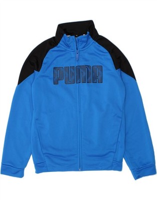Puma Jungen Grafik Trainingsanzug Oberteil Jacke 7-8 Jahre Small blau Colourblock GE08