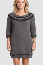 AGB XL (12/14) Charcoal Gray Pullover Sweater Dress