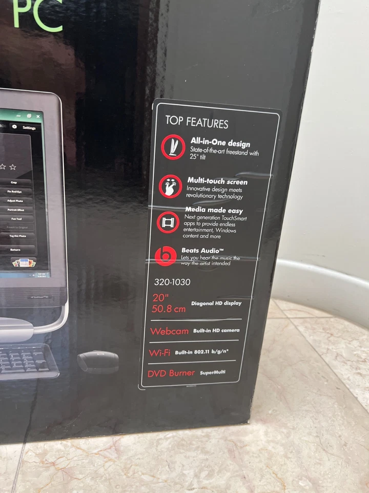 HP All-in-One PC TouchSmart 320-1050 AMD A6-3600 6GB DDR3 1TB HDD AMD Radeon HD - Image 4 of 4