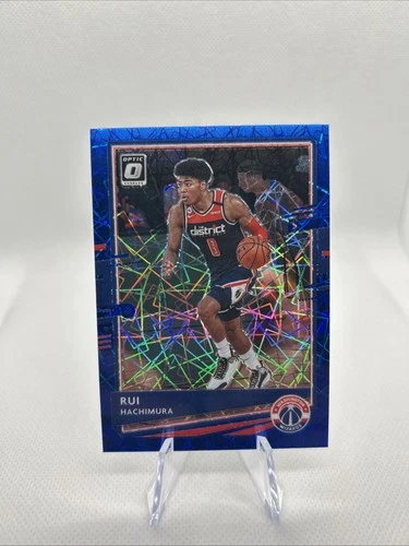 2020-21 Panini Donruss Optic - Rui Hachimura #67 Blue Velocity Prizm