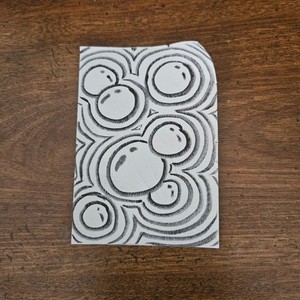 Original ACEO Bubbles #1/9 2.5in x 3.5in Ink on Paper by Ten