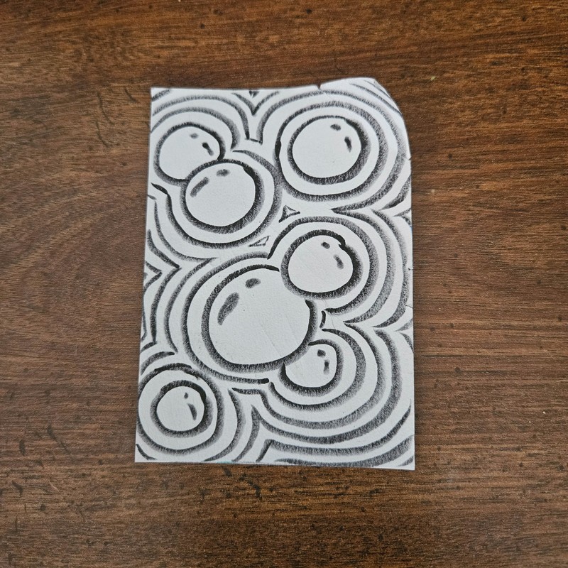 Original ACEO Bubbles #1/9 2.5in x 3.5in Ink on Paper by Ten