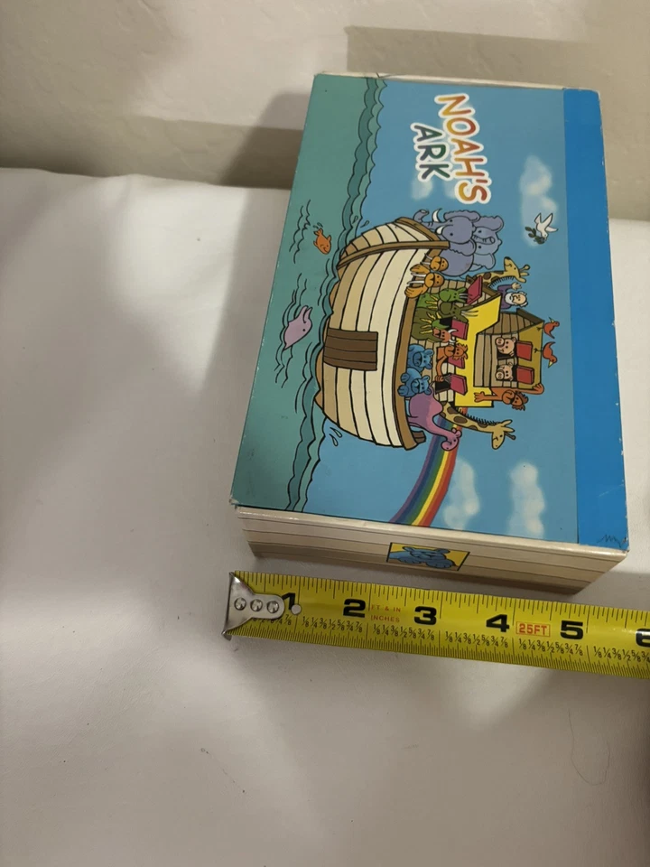 Caja de lápices de cartón Arca de Noé estuche vacío solo General Box Co. Hecho en EE. UU. Foto 3 de 4