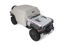 Smittybilt 1071 18-C Wranger JL 4Dr Water-Resistant Cab Cover w/Door Flaps; Gray