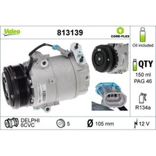 813139 VALEO Kompressor, Klimaanlage VALEO CORE-FLEX