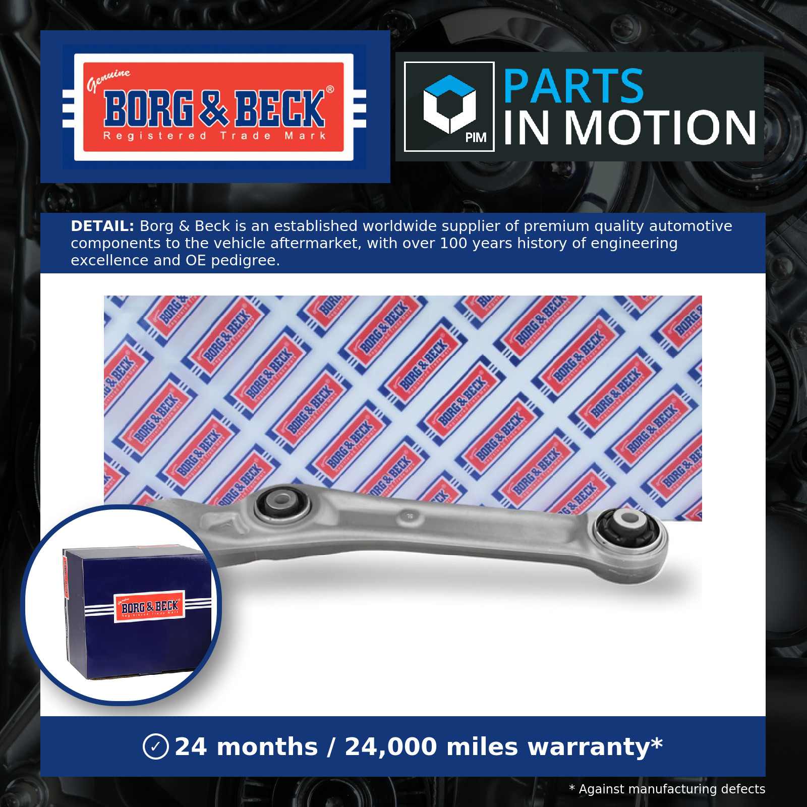 Wishbone / Suspension Arm fits AUDI A4 Allroad B9 2.0 2016 on Track Control B&B