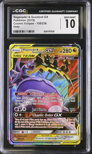 Naganadel & Guzzlord-GX graded CGC 10 for sale on eBay