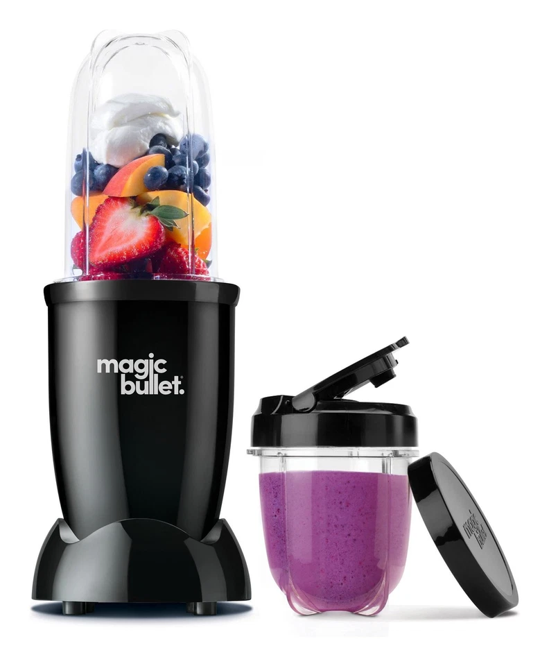 Nutribullet Frullatore a bicchiere 200W (500ml) MAGIC Bullet Black MBR06B - Immagine 2 di 3