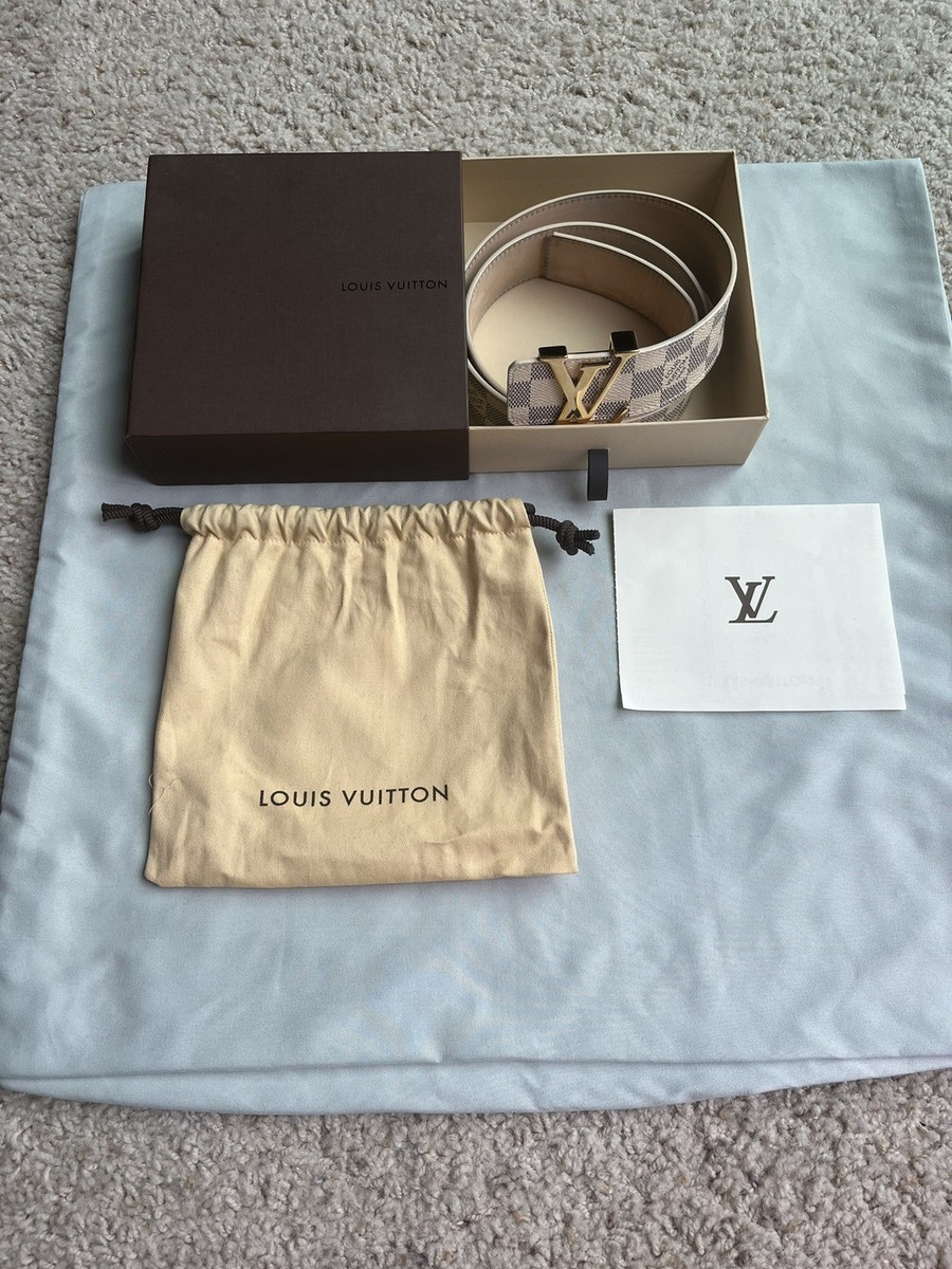 Louis Vuitton Initials 40mm Damier Azur Belt Size 36 90