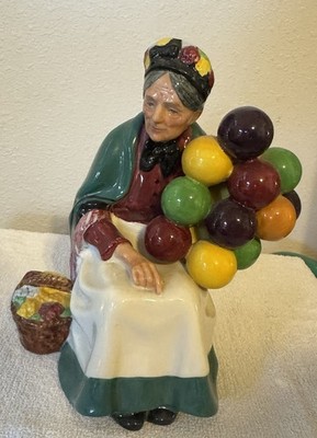 Royal Doulton England The Old Balloon Seller HN 1315 Lady Figurine