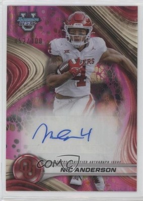 2024 Bowman U Best of Pink Lava Refractor 52/100 Nic Anderson #BOA-NA Auto 3hd