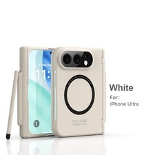 Magnetic Charging Case Hinge Protective Cover Screen Film Pen for iPhone Duo