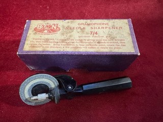 78Rpm Related BCN Gramophone Needle Sharpener in Box